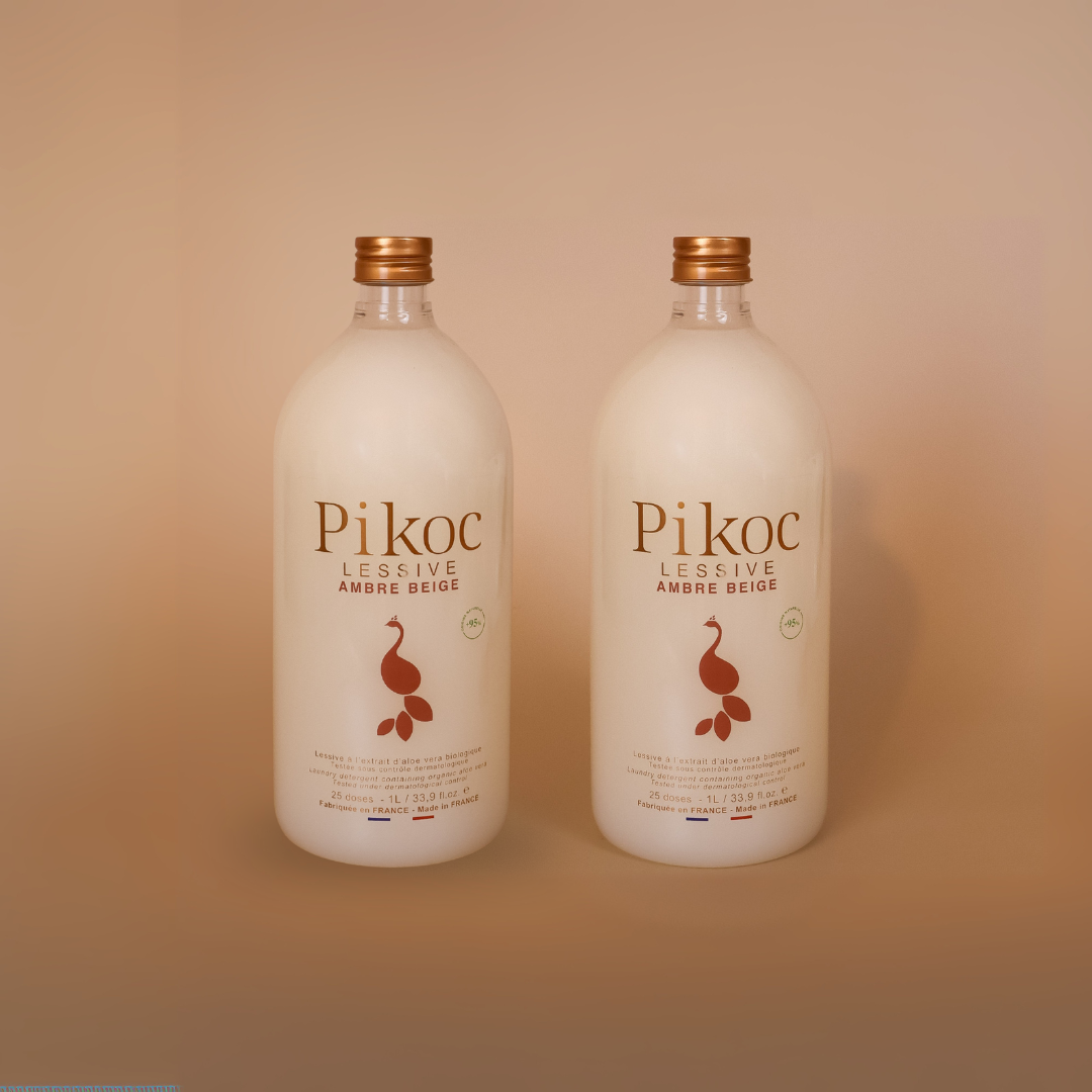 Lessive 1L Ambre Beige x2
