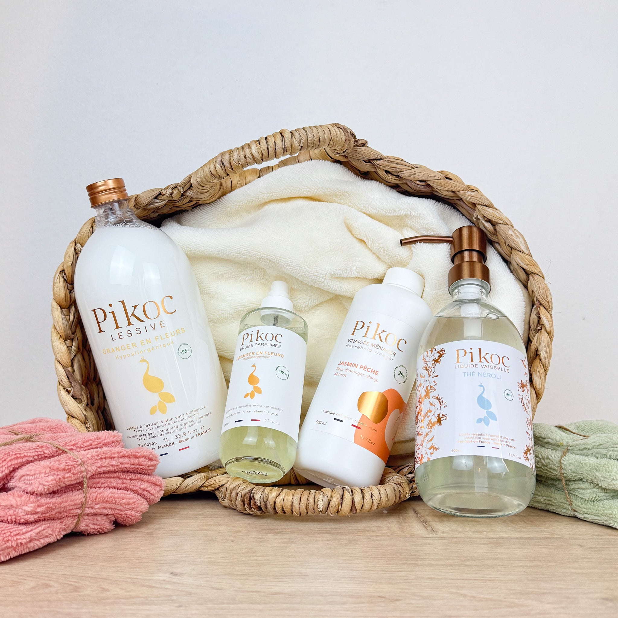 Offre Best-sellers Ménage Plaisir (liquide vaisselle TN, vinaigre JP, lessive 1L OF, brume 200 ml OF)