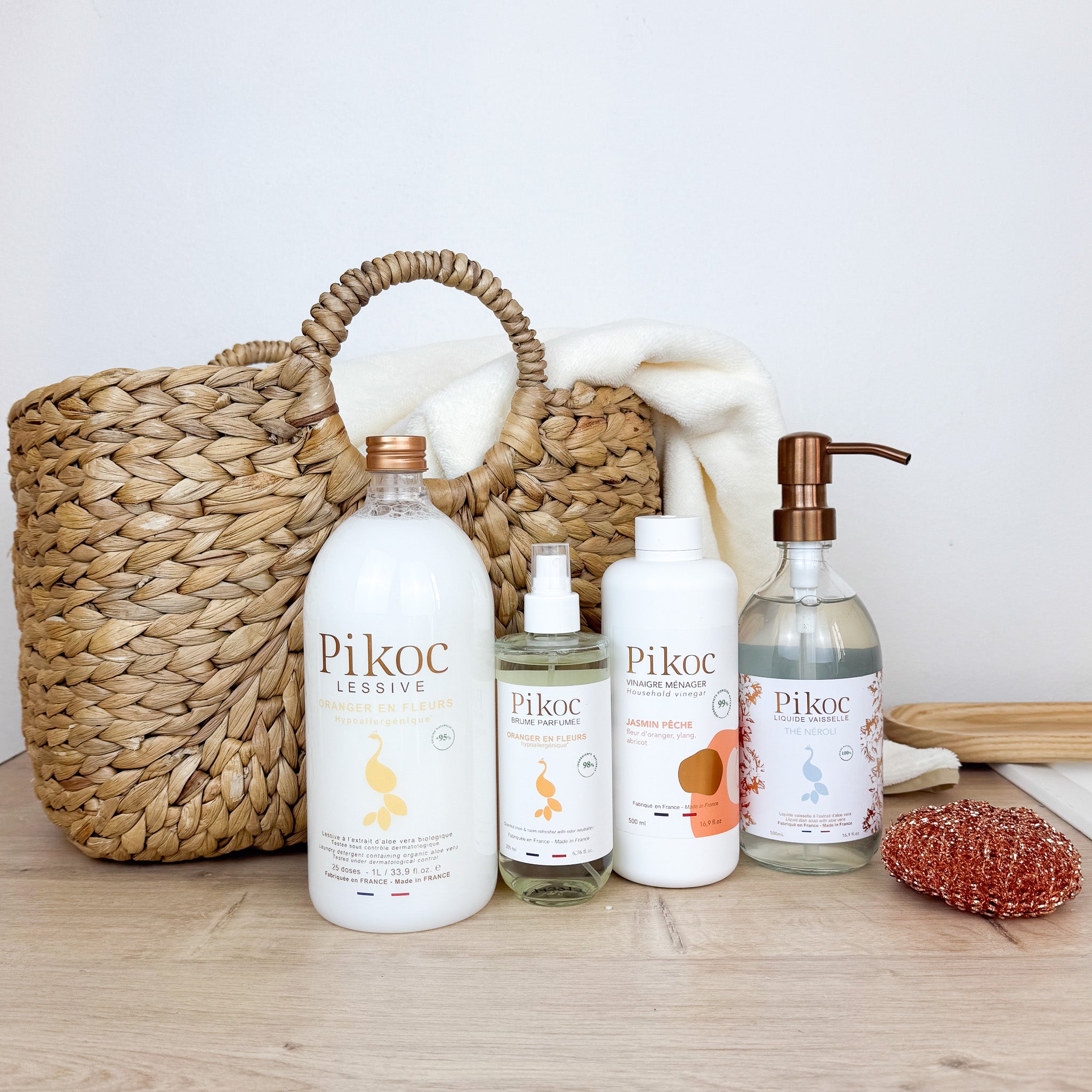 Offre Best-sellers Ménage Plaisir (liquide vaisselle TN, vinaigre JP, lessive 1L OF, brume 200 ml OF)