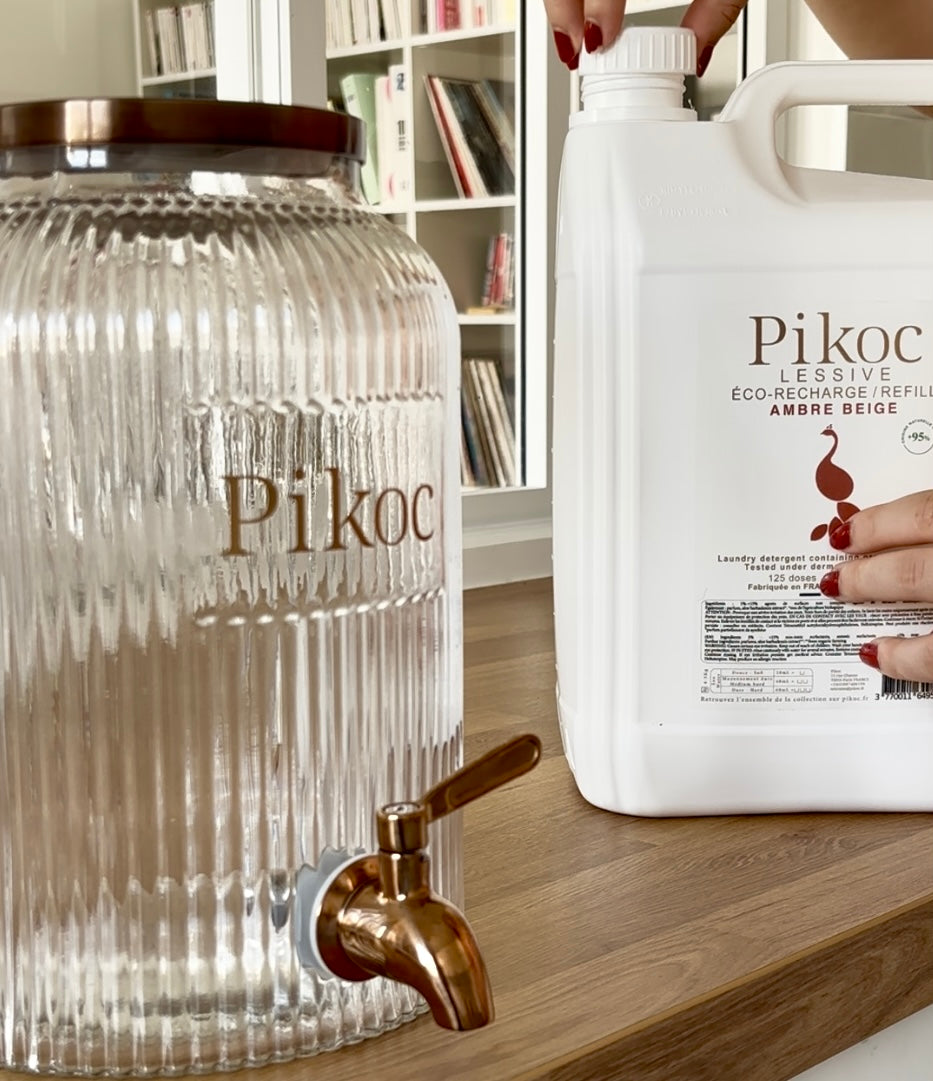 Fontaine à Lessive et son Éco-Recharge - Ambre Beige