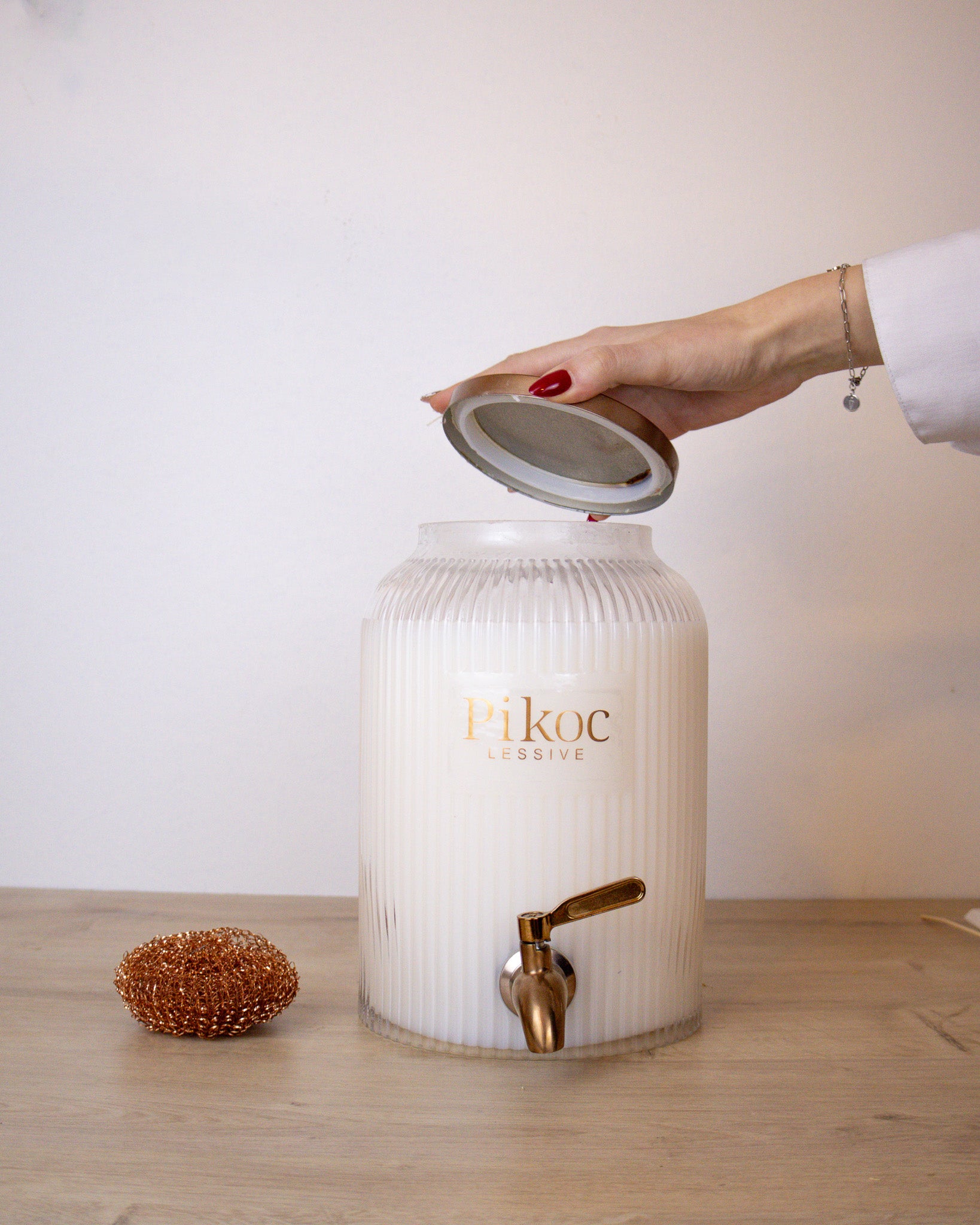 Fontaine à Lessive et son Éco-Recharge - Ambre Beige