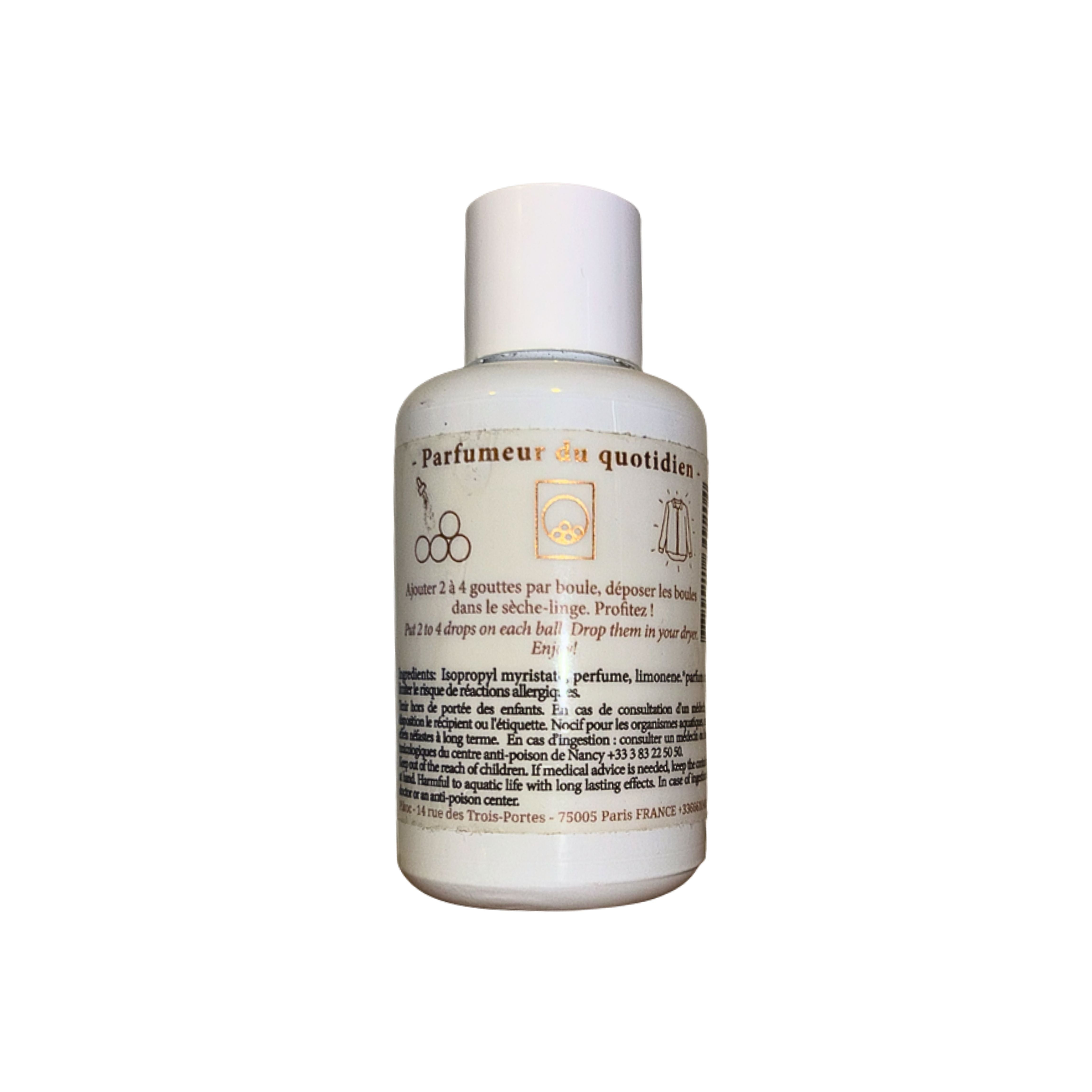 Détail réglementaire du concentré de parfum 30mL Pikoc Oranger en Fleurs