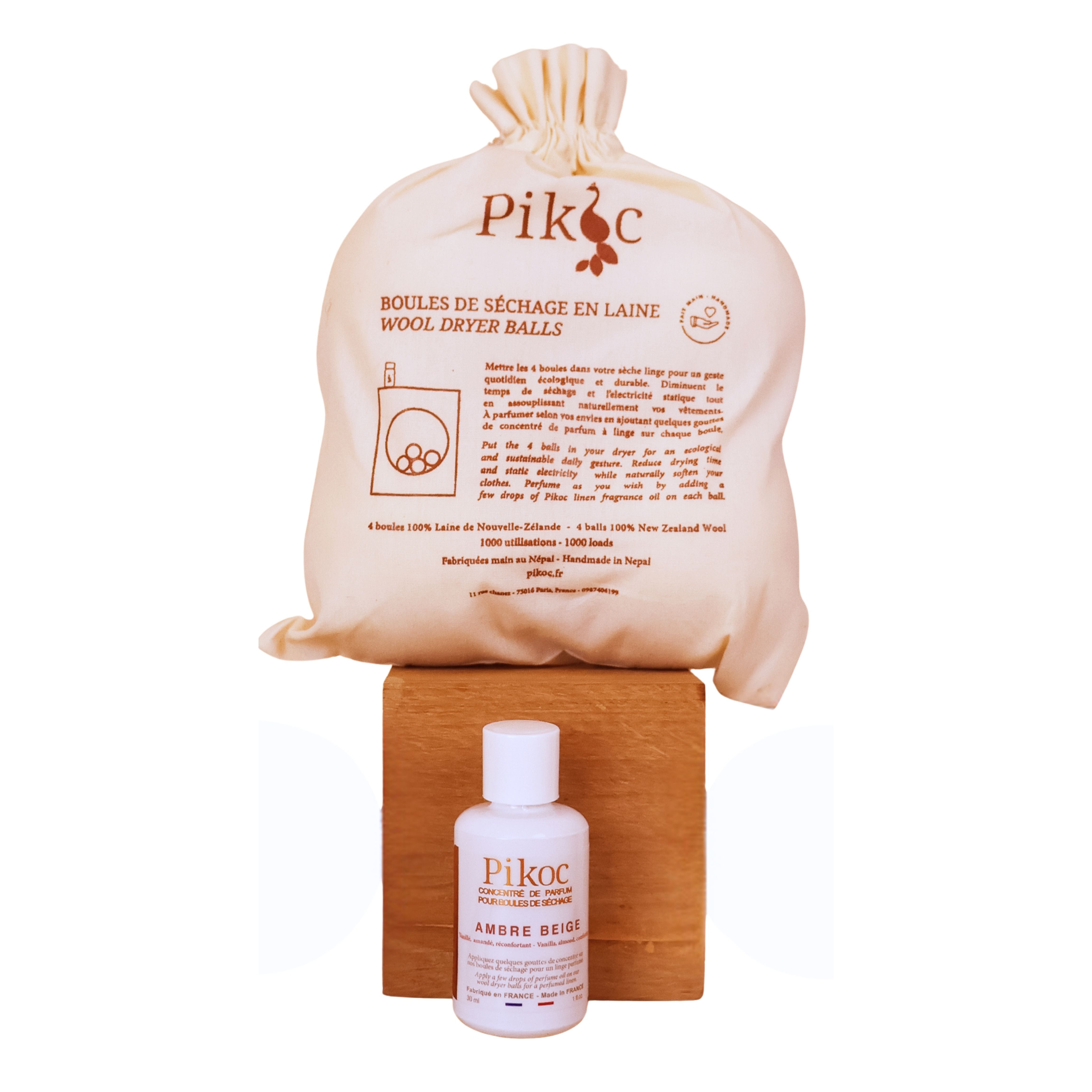 Détail réglementaire du set de séchage Pikoc Ambre Beige