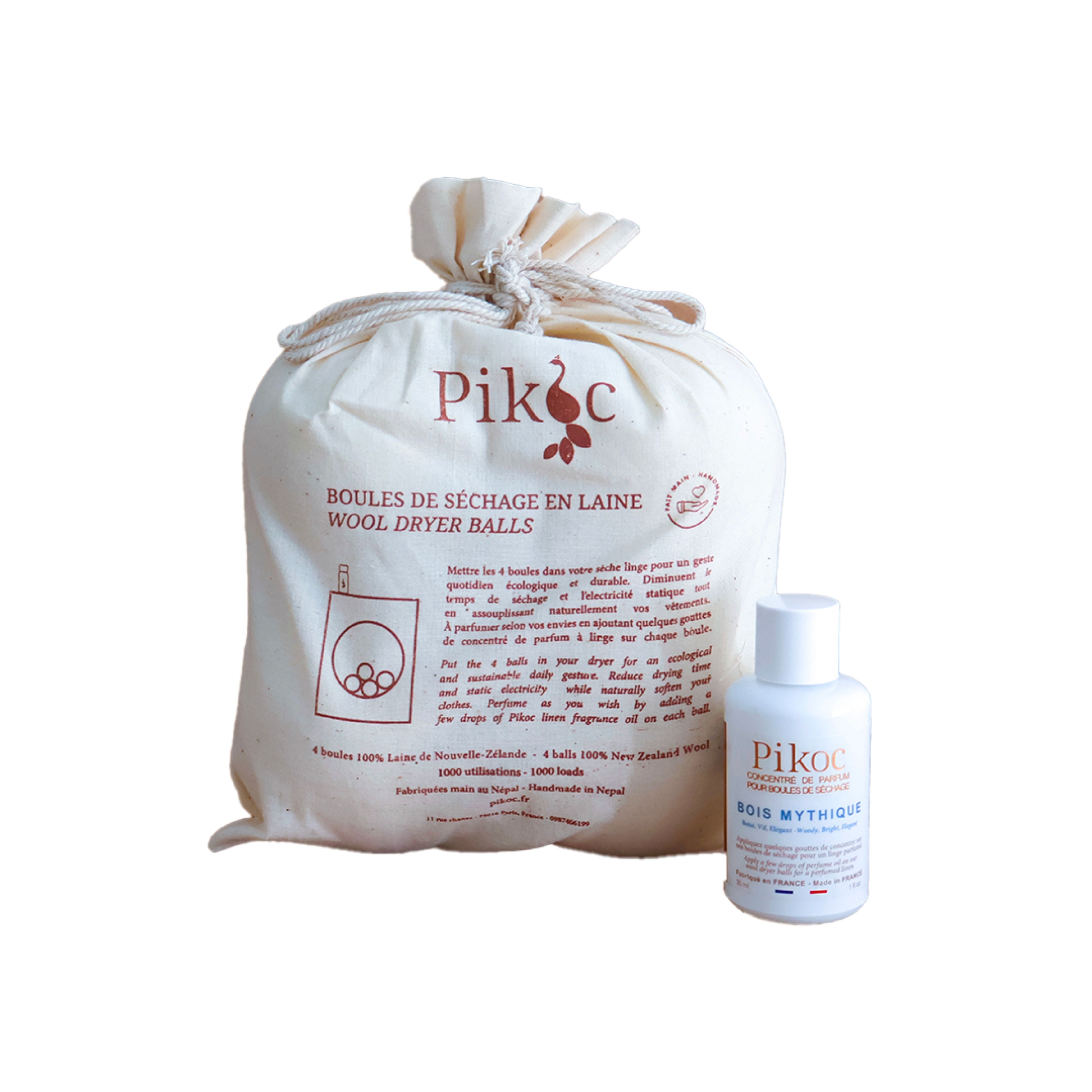 Détail réglementaire du set de séchage Pikoc Bois Mythique