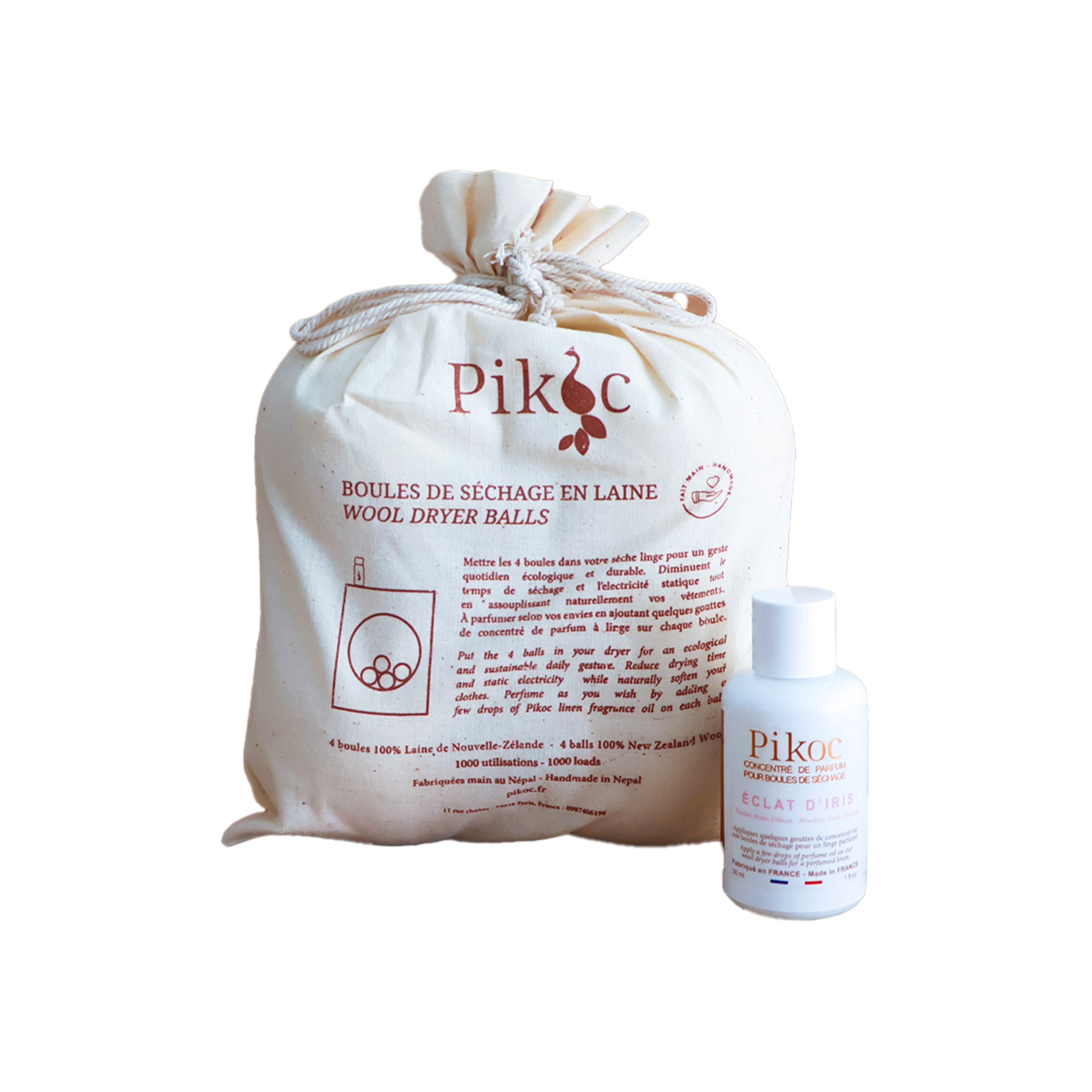 Détail réglementaire du set de séchage Pikoc Éclat d’Iris