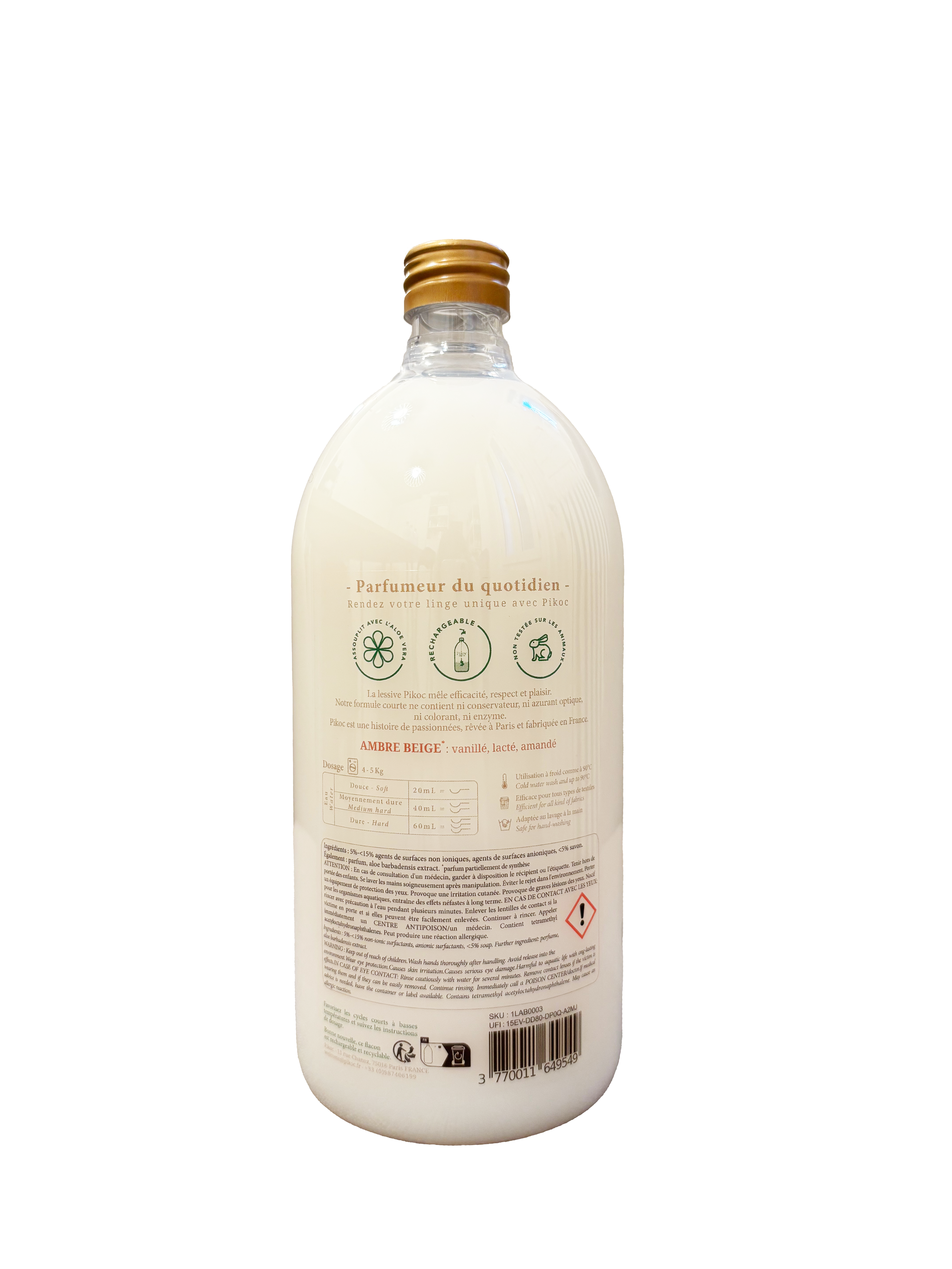 Lessive Ambre Beige - 1L