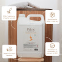 Éco-recharge Lessive Pikoc Oranger en Fleurs, 5L, origine naturelle, assouplissante grâce à l’aloe vera, testée pour peaux sensible, sans produits controversés