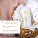 Lessive Pikoc Éclat d’Iris, 1L, efficace pour tous textiles, à froid comme à 90°C, lavage à la main et en machine, parfume durablement et délicatement le linge