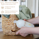 Lessive Pikoc Oranger en Fleurs, 1L, efficace pour tous textiles, à froid comme à 90°C, lavage à la main et en machine, parfume durablement et délicatement le linge